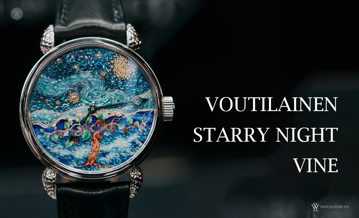 Enamel trên mặt đồng hồ là gì? 7 trường phái Enamel nổi bật 7 Voutilainen Starry Night Vine