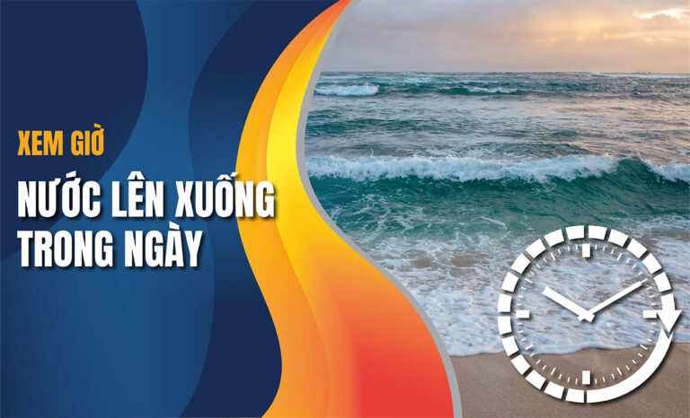 Xem giờ nước lên xuống trong ngày đơn giản với đồng hồ thủy triều
