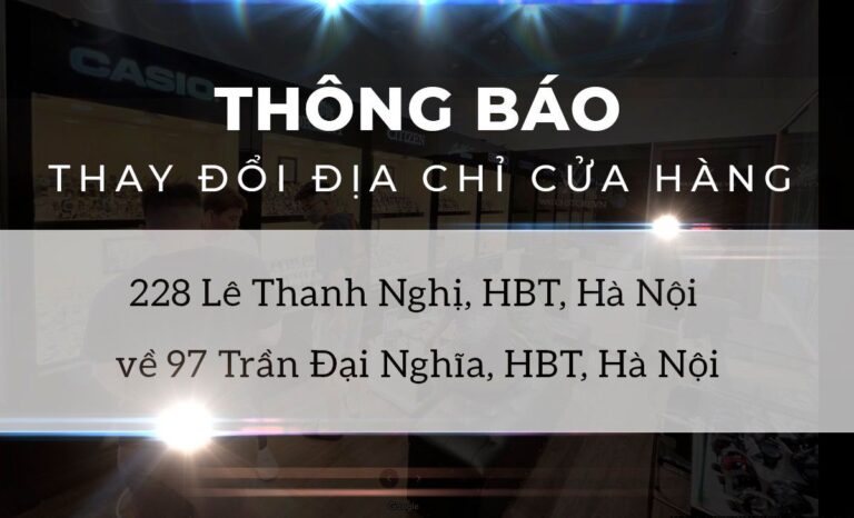 THÔNG BÁO CHUYỂN ĐỊA ĐIỂM CỬA HÀNG