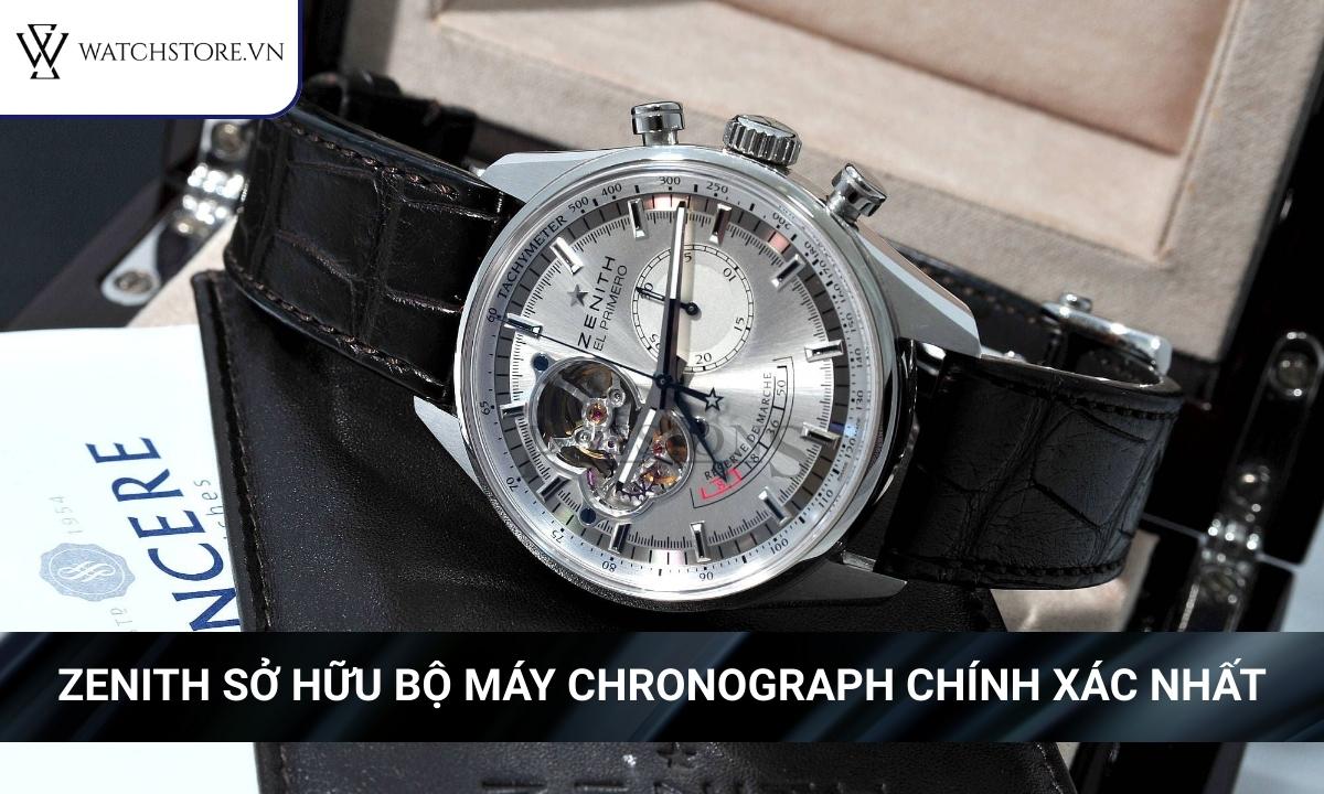 Zenith sở hữu bộ máy chronograph chính xác nhất trên thế giới