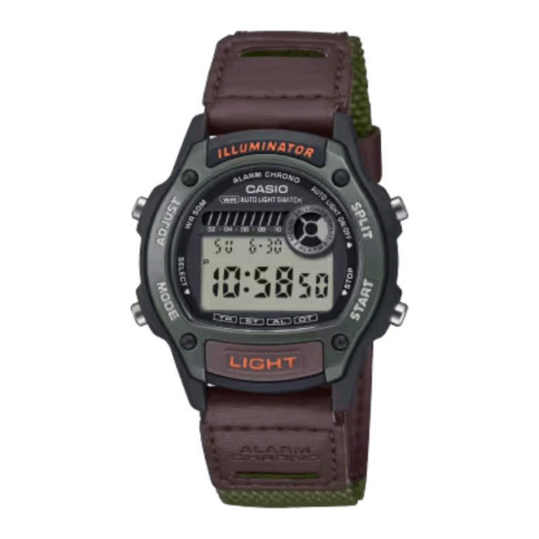 Casio 43 × 36,6 mm Nam W-220HF-3AVDF