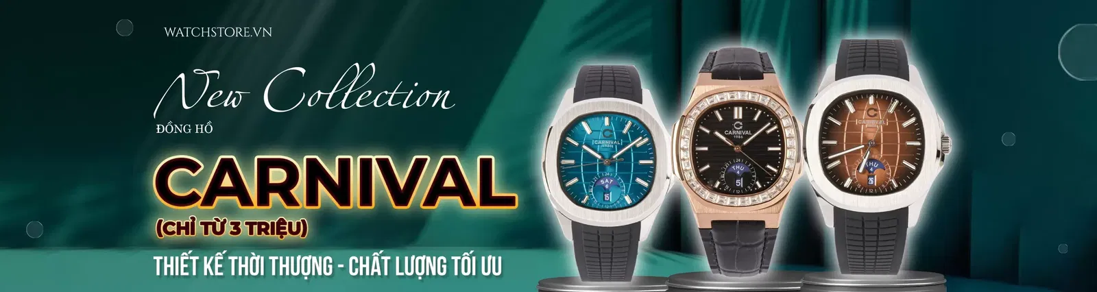 Đồng Hồ Đeo Tay Chính Hãng - Watchstore 3 carnivial chi tu 3 trieu