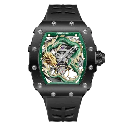 Ảnh sản phẩm Oblvlo 42mm Nam XM-DRAGON-BKBR
