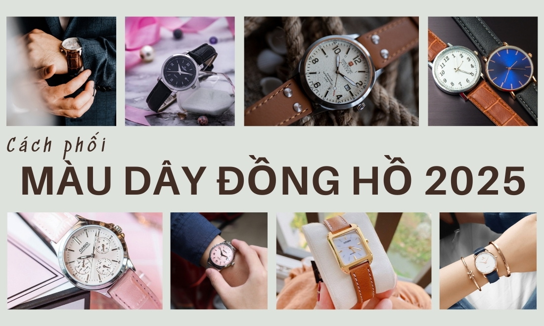 Cách phối màu dây với đồng hồ chuẩn "gu" sành điệu nhất định phải biết 1 Cách phối màu dây với đồng hồ