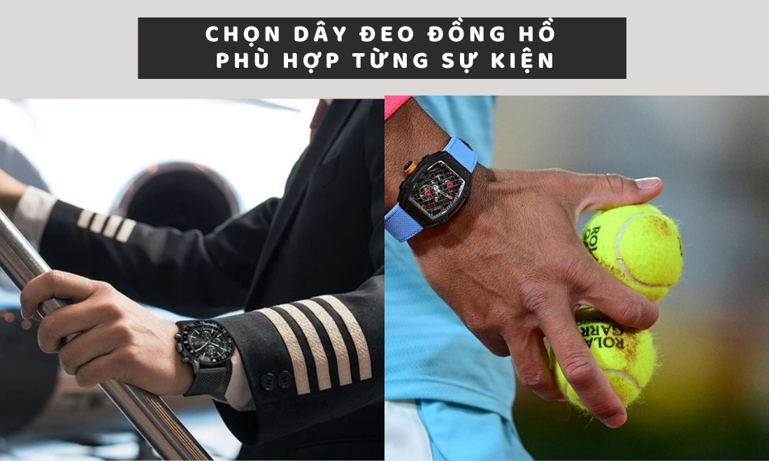 Cách phối màu dây với đồng hồ chuẩn "gu" sành điệu nhất định phải biết 4 Chọn dây đeo theo từng khoảnh khắc sự kiện