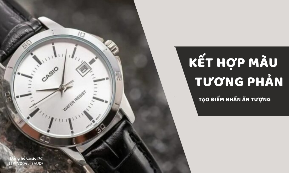 Cách phối màu dây với đồng hồ chuẩn "gu" sành điệu nhất định phải biết 2 Kết hợp màu tương phản tạo điểm nhấn ấn tượng