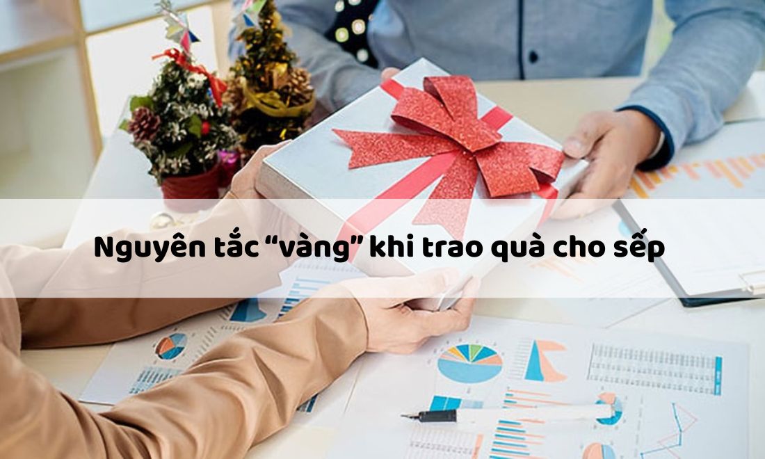 Các nguyên tắc khi trao quà cho sếp nữ 