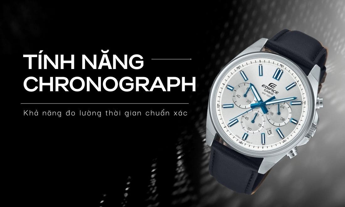 Đồng hồ Casio Edifice là gì? Ưu điểm tính năng, phân tích chi tiết 3 Khả năng đo thời gian chính xác đến từng giây