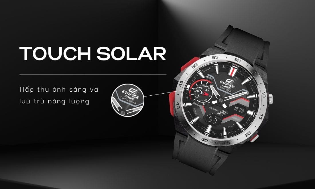 Đồng hồ Casio Edifice là gì? Ưu điểm tính năng, phân tích chi tiết 6 Tích trữ năng lượng mặt trời