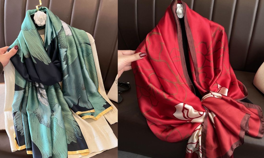Khăn choàng giúp tôn lên vẻ đẹp của người phụ nữ