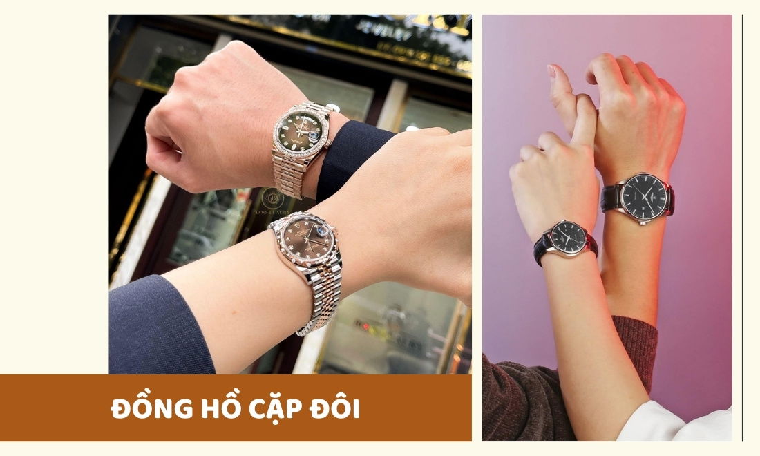 Các mẫu đồng hồ cặp đôi được ưa chuộng