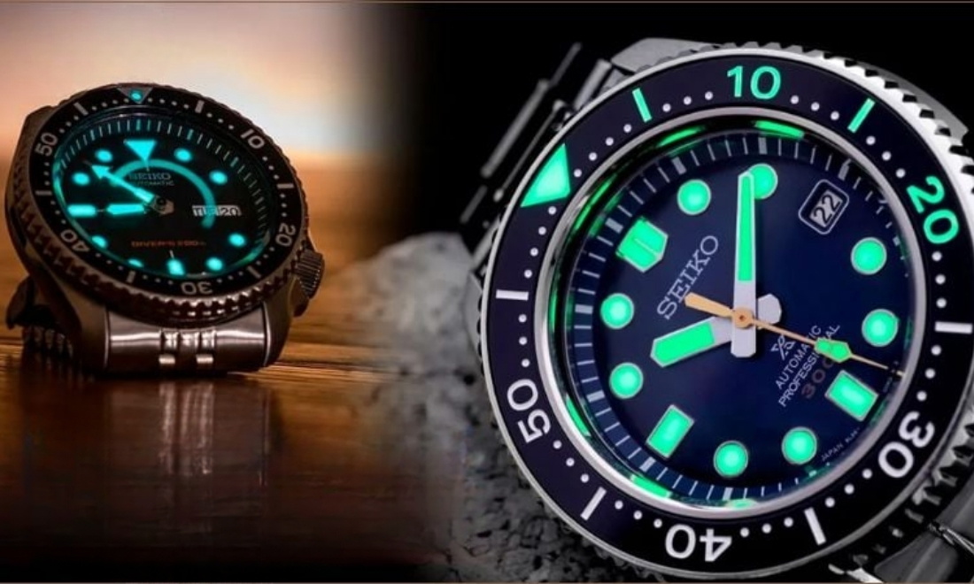 ISO-6425 là gì? Tiêu chuẩn nghiêm ngặt cho đồng hồ lặn 6 dong ho lan hien thi ro rang trong bong toi