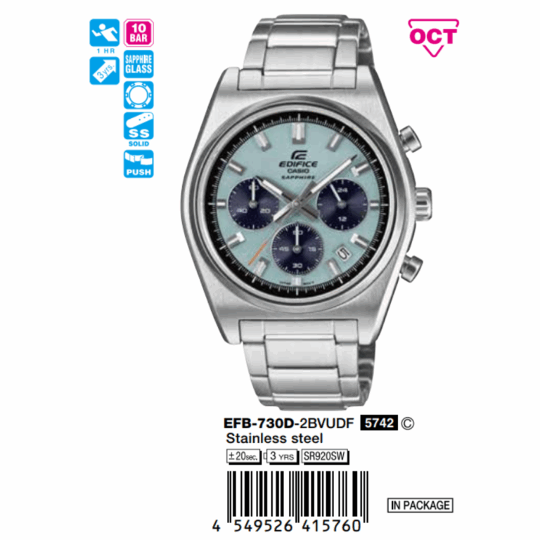 Casio 40mm Nam EFB-730D-2BVUDF