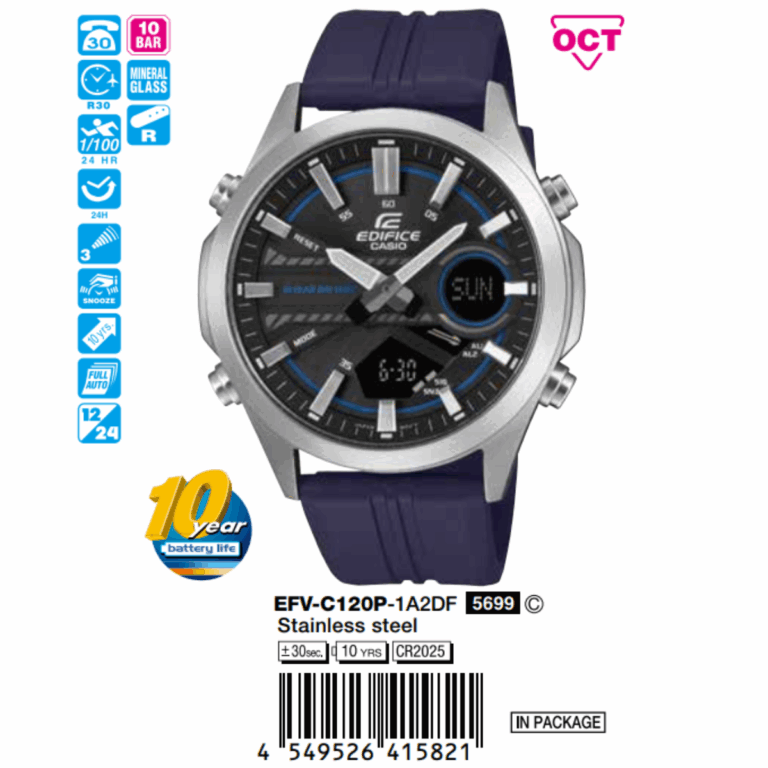 Casio 45.5mm Nam EFV-C120P-1A2DF