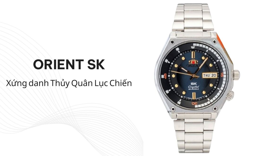 Đồng hồ Orient 8 Orient SK mang đến sự mạnh mẽ, cuốn hút và bền bỉ