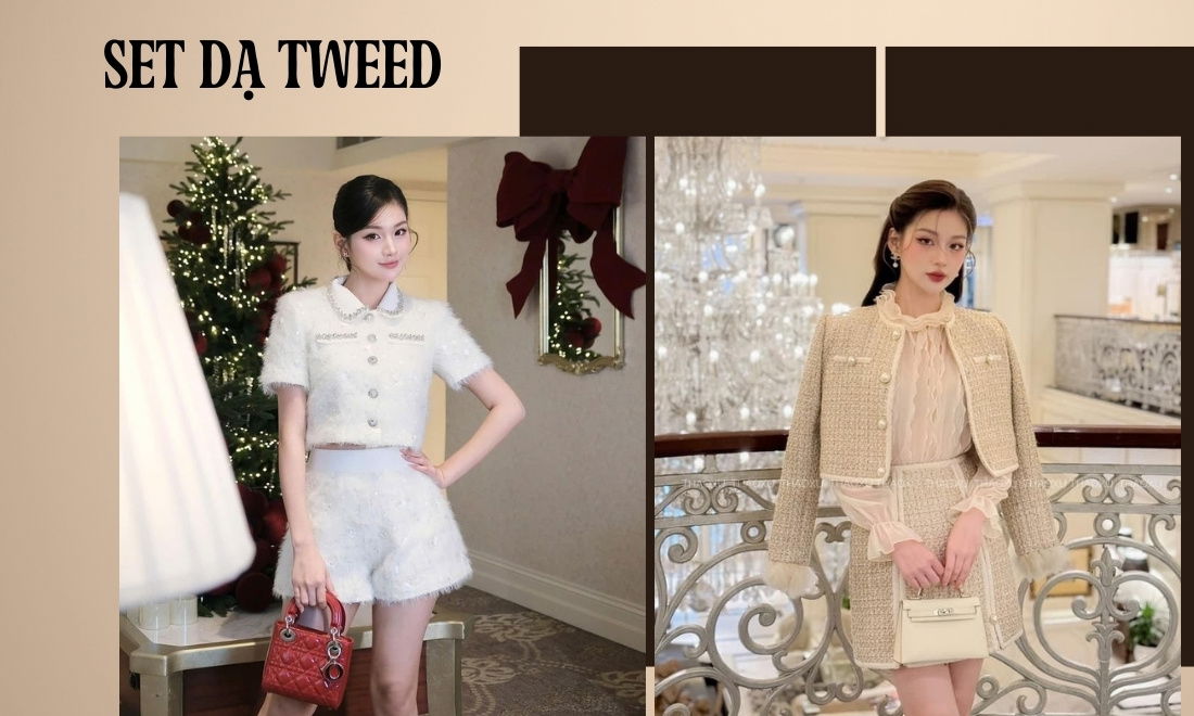 Phối đồ đi cưới cho phái đẹp với set dạ