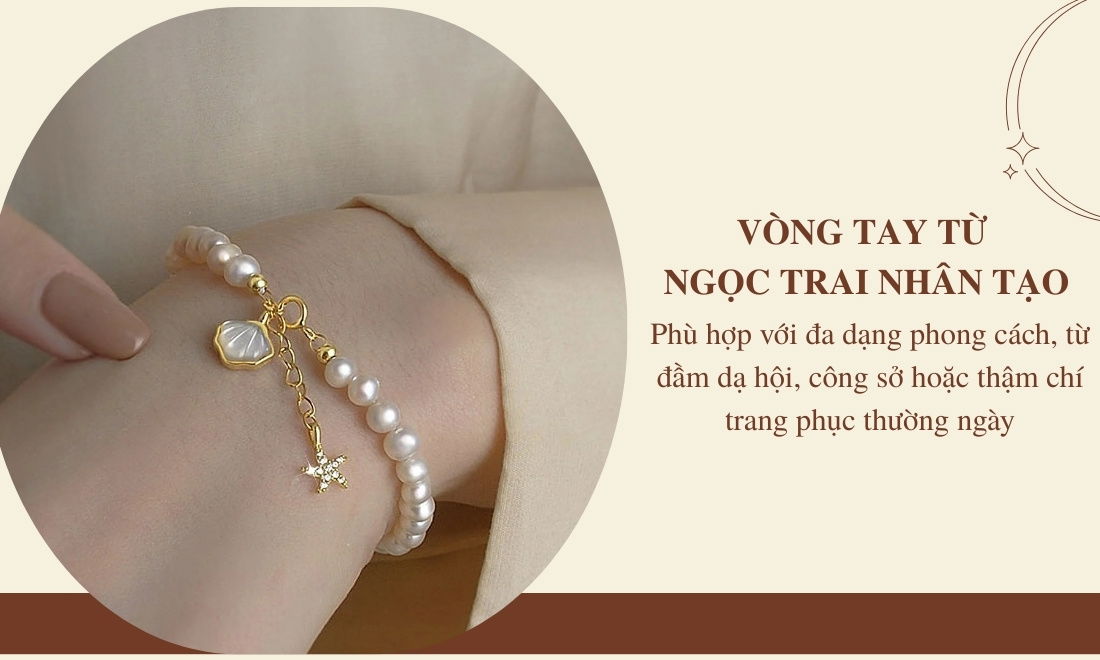 Ngọc trai nhân tạo phù hợp nhiều style khác nhau