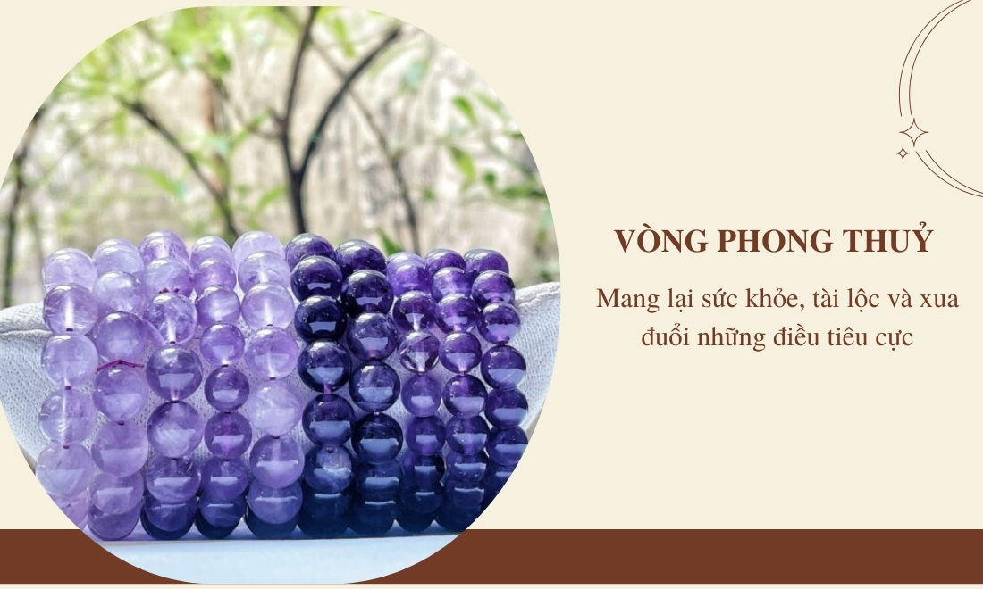 Phụ kiện từ thạch anh tím