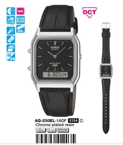 Ảnh sản phẩm Casio 38.8mm Unisex AQ-230EL-1ADF