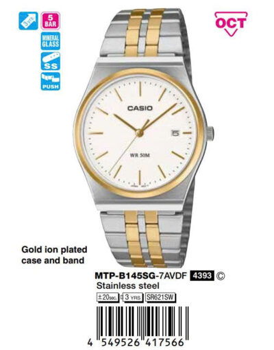 Ảnh sản phẩm Casio 40mm Nam MTP-B145SG-7AVDF