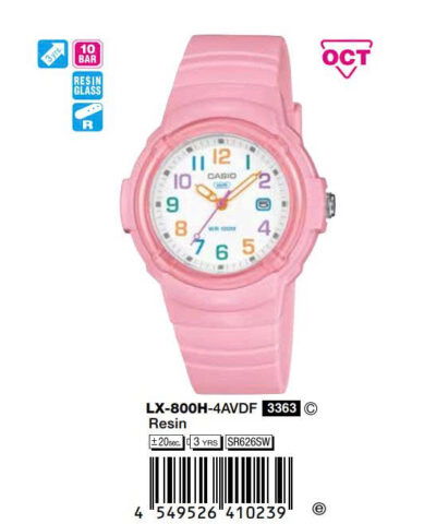 Ảnh sản phẩm Casio 40mm Nữ LX-800H-4AVDF