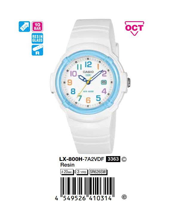 Casio 40mm Nữ LX-800H-7A2VDF