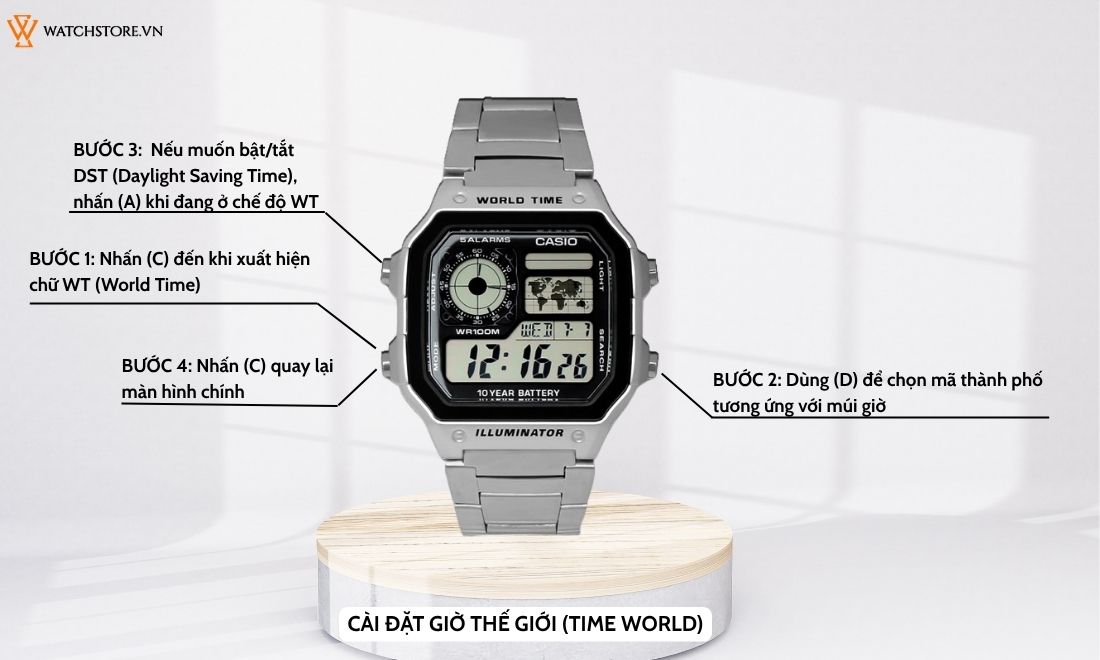 cài đặt giờ thế giới 