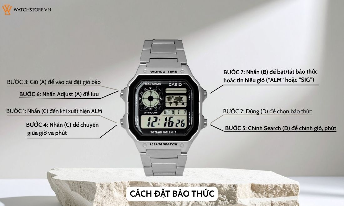 chỉnh báo thức