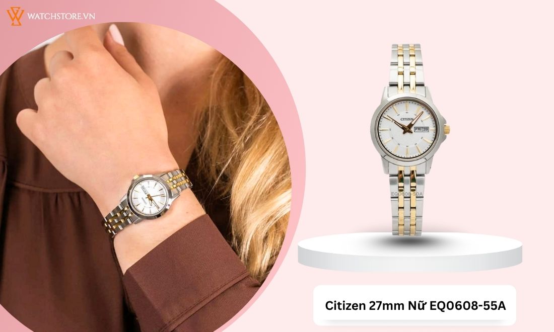 10 mẫu đồng hồ tặng 20/10/2025 sang trọng, tinh tế và ý nghĩa 3 Vẻ đẹp hai tone bạc vàng tinh tế