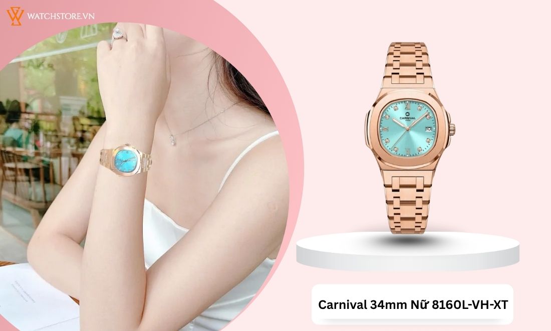 10 mẫu đồng hồ tặng 20/10/2025 sang trọng, tinh tế và ý nghĩa 11 Dây kim loại, mặt sắc nét