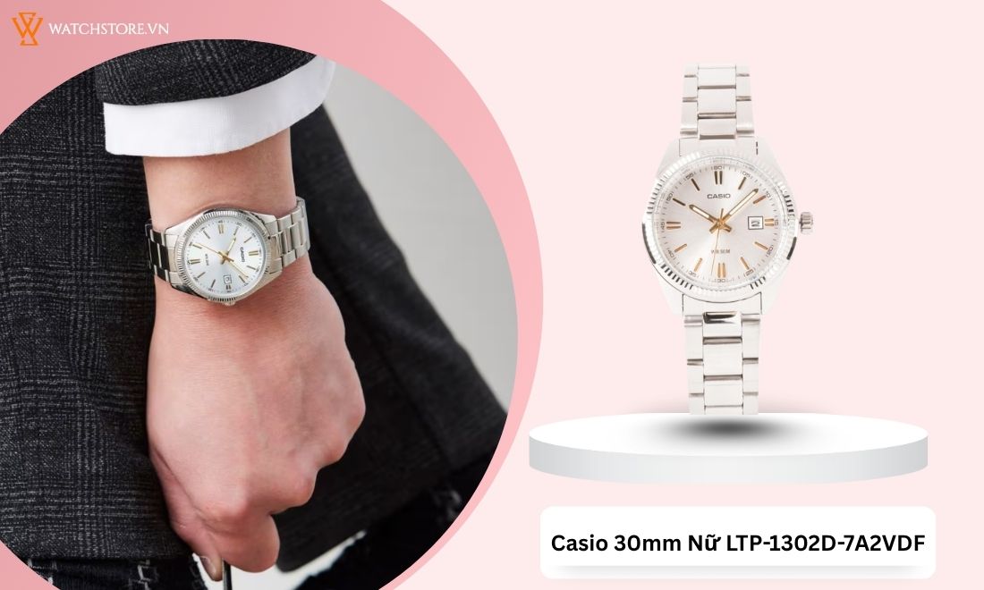 10 mẫu đồng hồ tặng 20/10/2025 sang trọng, tinh tế và ý nghĩa 9 Mặt trắng bạc thanh lịch