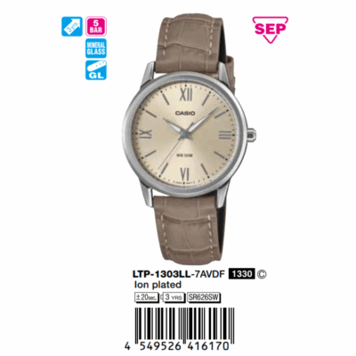Ảnh sản phẩm Casio 30.5mm Nữ LTP-1303LL-7AVDF