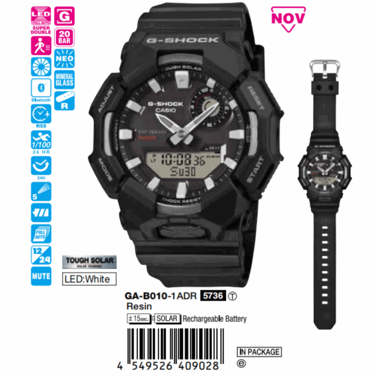 Casio 52.3 x 49.3 mm Nam GA-B010-1ADR