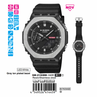 Casio 49.3 x 44.4 x 11.8 mm/ 71g Nam GM-2100BM-1ADR