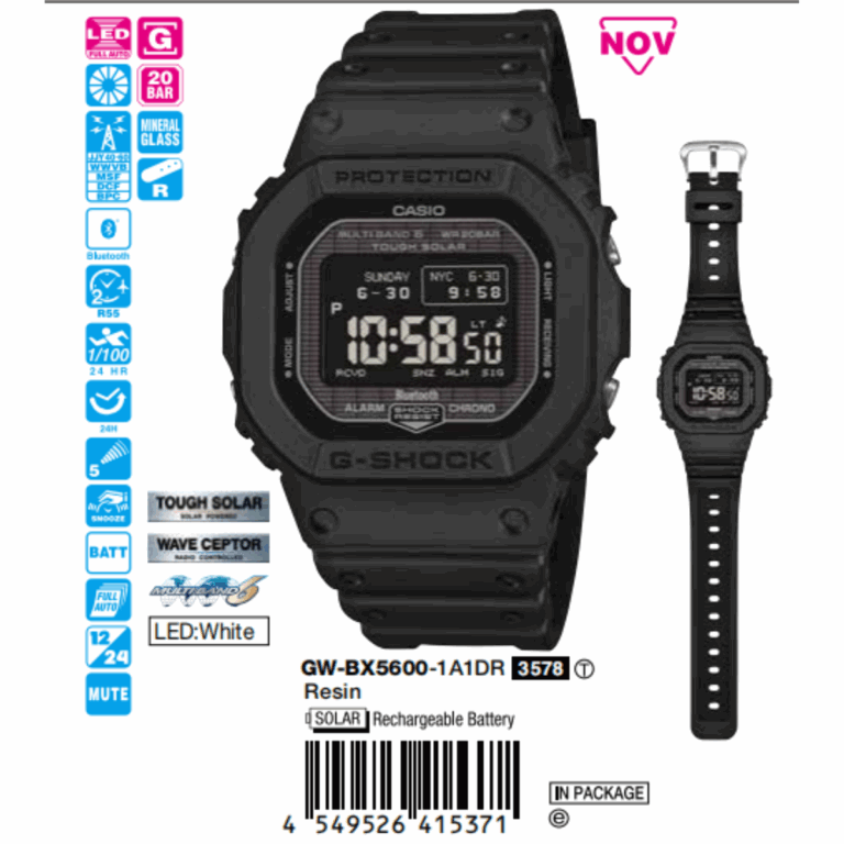 Casio 49.1 x 44.1 Nam GW-BX5600-1A1DR