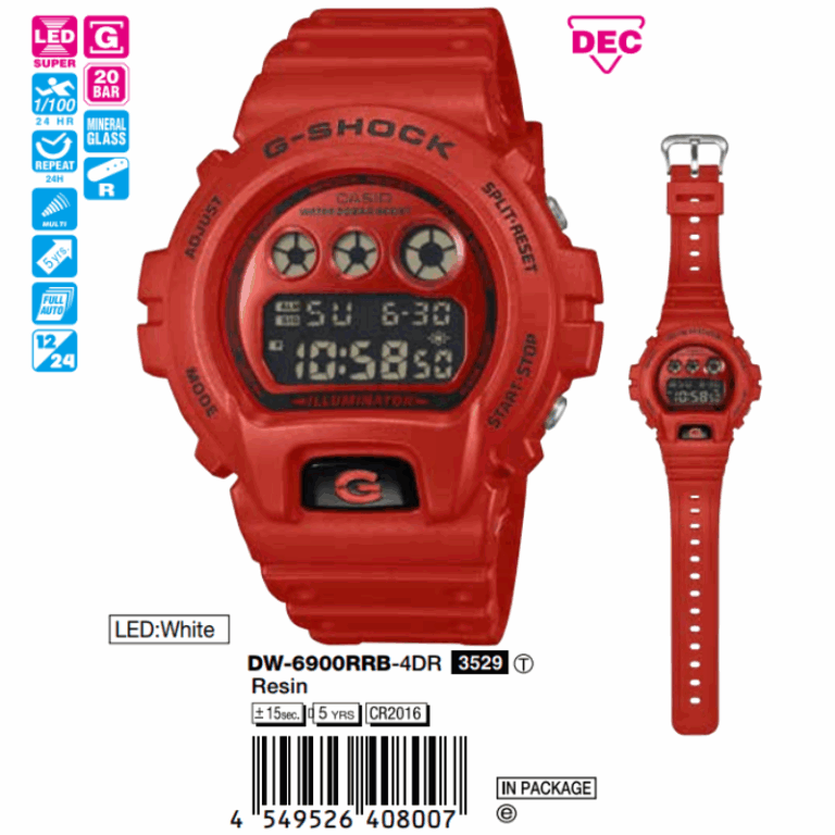 Casio Nam DW-6900RRB-4DR
