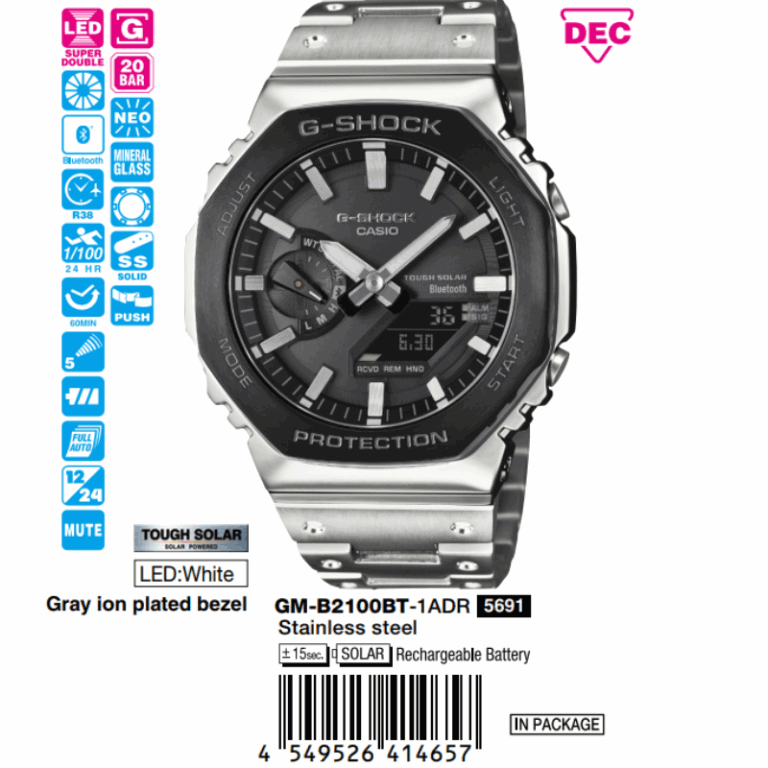 Casio Nam GM-B2100BT-1ADR