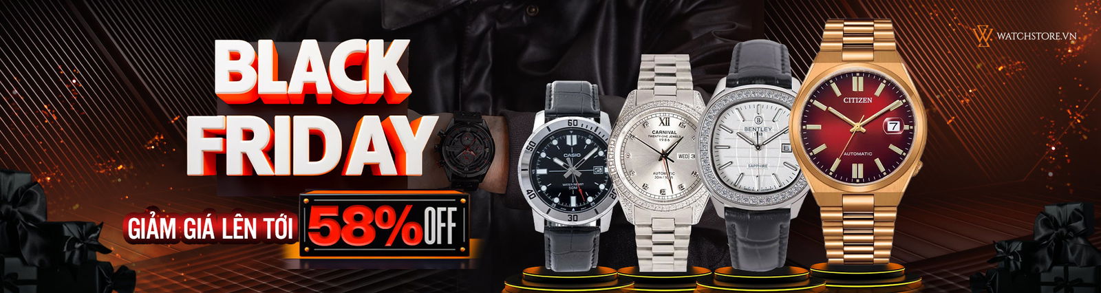 Đồng Hồ Đeo Tay Chính Hãng - Watchstore 1 banner black friday 1