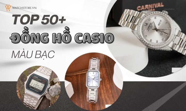 Đồng Hồ Đeo Tay Chính Hãng - Watchstore 52 dong ho casio mau bac