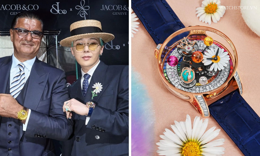 Chiêm ngưỡng đồng hồ "triệu USD" trên tay G-Dragon 2 Đồng hồ Jacob&Co G-Dragon