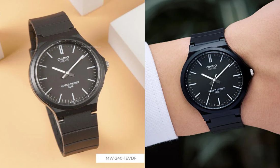 Top 10 mẫu đồng hồ nam giá khoảng 300K đẹp, rẻ, bền đáng mua nhất 6 Thiết kế mặt đen nhám