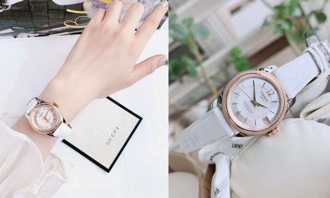 Top 10+ mẫu đồng hồ nữ giá khoảng 10 triệu đẹp và đáng mua nhất 3 Viền vàng hồng mềm mại