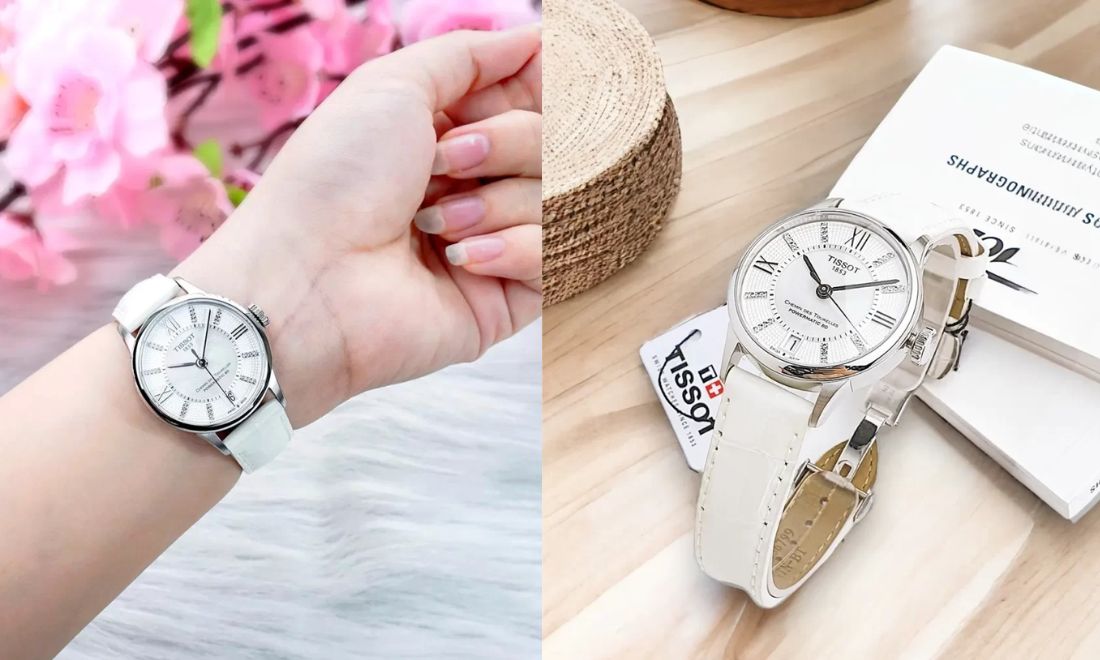 Top 10+ mẫu đồng hồ nữ giá khoảng 10 triệu đẹp và đáng mua nhất 6 Mặt số khảm trai điểm số La Mã