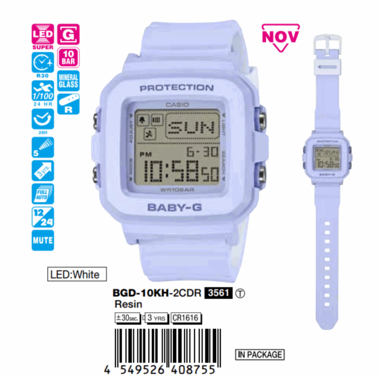 Casio 39mm Nữ BGD-10KH-2CDR
