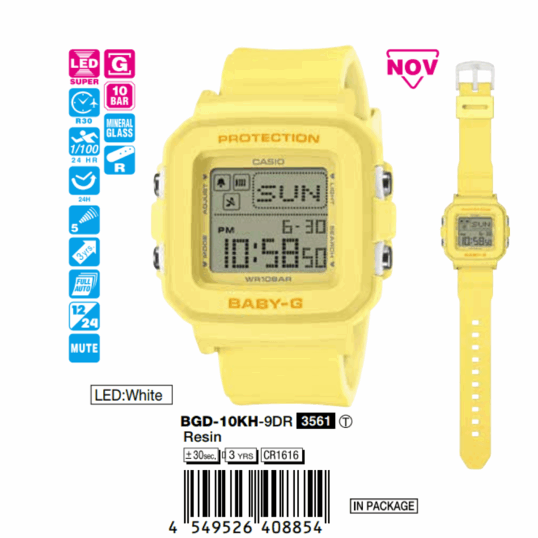 Casio 39mm Nữ BGD-10KH-9DR