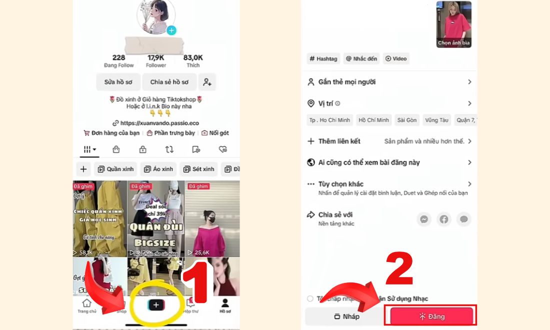 Cách làm Affiliate TikTok đồng hồ cho học sinh, sinh viên cực dễ (cập nhật 2026) 13 Tải video lên TikTok và đăng
