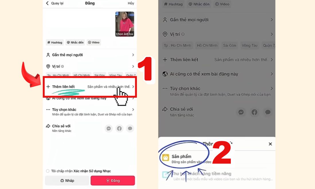 Cách làm Affiliate TikTok đồng hồ cho học sinh, sinh viên cực dễ (cập nhật 2026) 14 Chọn mục Thêm sản phẩm