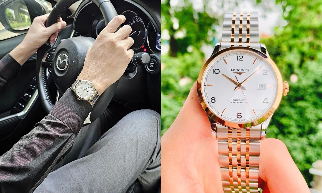 12 đồng hồ nam giá khoảng 50 triệu với thiết kế ấn tượng nhất 7 Viền vàng hồng ấm