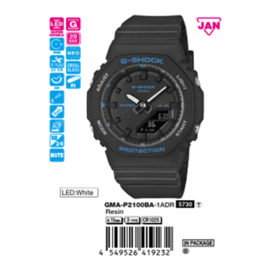 Casio 40.2mm Nữ GMA-P2100BA-1ADR