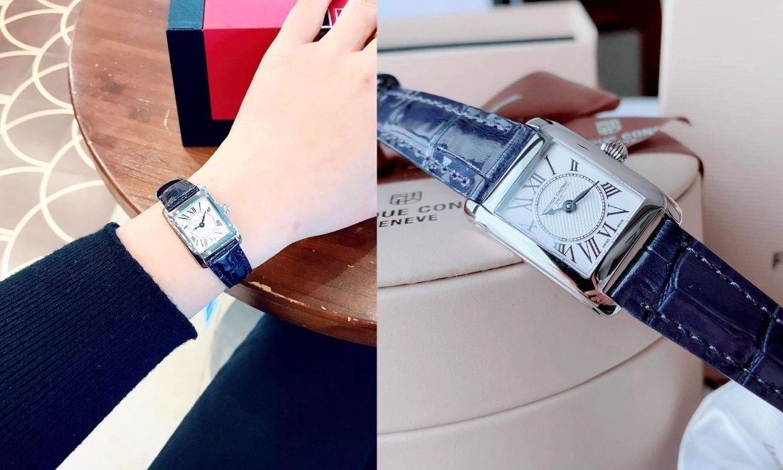 Frederique Constant FC-200MC16 dáng vỏ chữ nhật quý phái